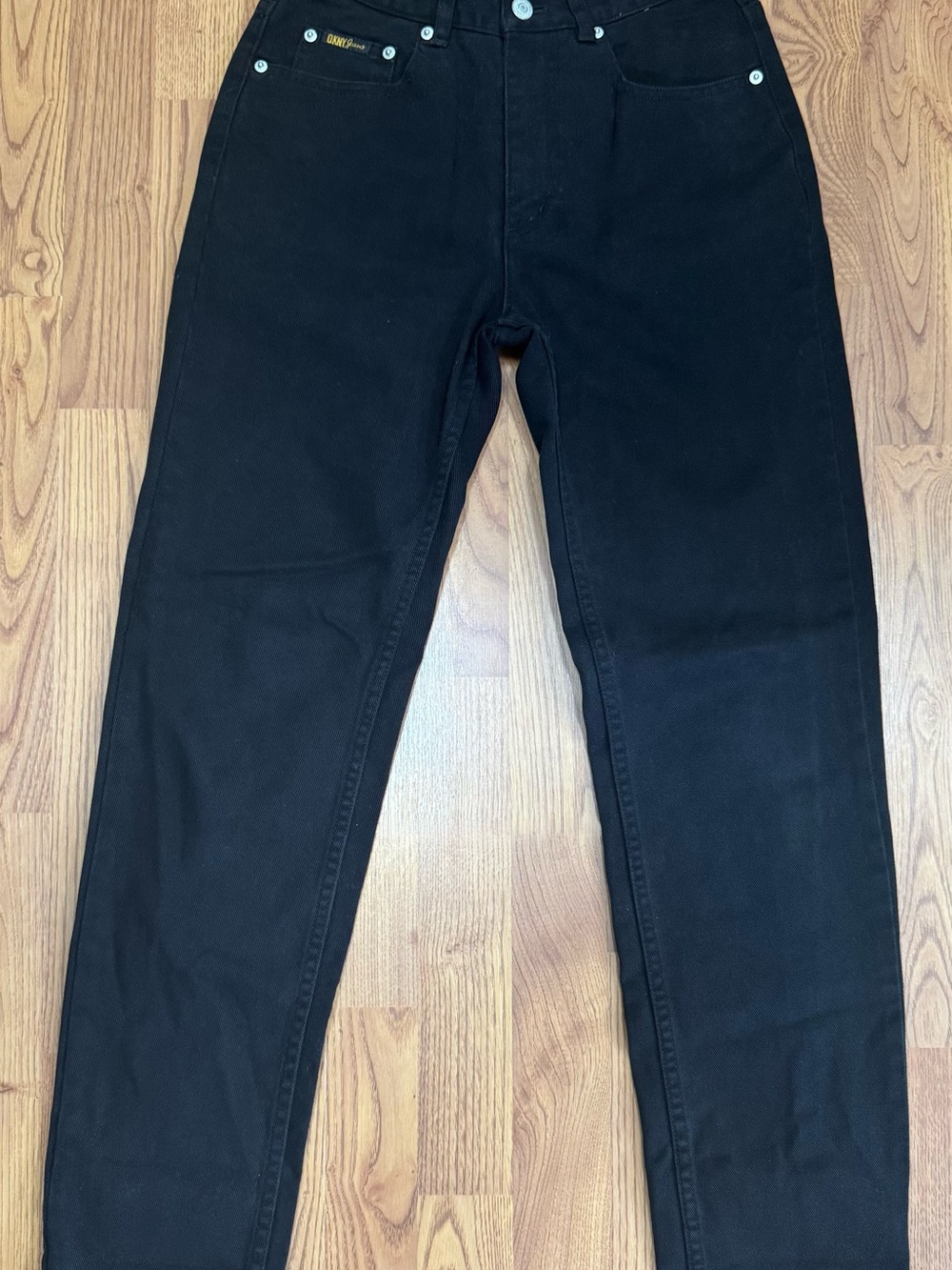 DKNY Size 6 Women’s Black Straight-Leg Jeans Pants Casual (B11)